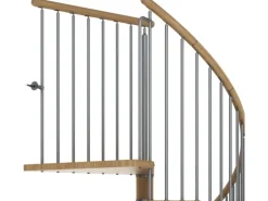 Dolle Spindeltreppe Winnipeg Eiche geölt Höhe bis 315 cm Ø 140 cm FSC