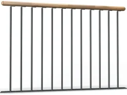 Dolle Spindeltreppe Winnipeg Brüstungsgeländer mit Eichehandlauf FSC®