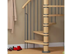 Dolle Spindeltreppe Winnipeg Buche geölt Höhe bis 270 cm Ø 120 cm FSC®
