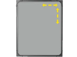 Easymaxx Moskitonetz Magic Fit 115 cm x 135 cm Anthrazit