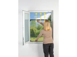 Easymaxx Moskitonetz Magic Fit 115 cm x 135 cm Anthrazit