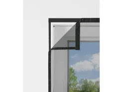 Easymaxx Moskitonetz mit Magnetverschluss für die Tür 100 cm x 210 cm Schwarz