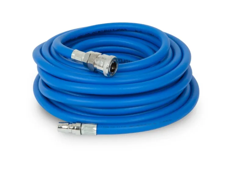 EBERTH Druckluftschlauch Länge 10m Durchmesser 6mm x 11mm 1/4 Kupplung 20 Bar