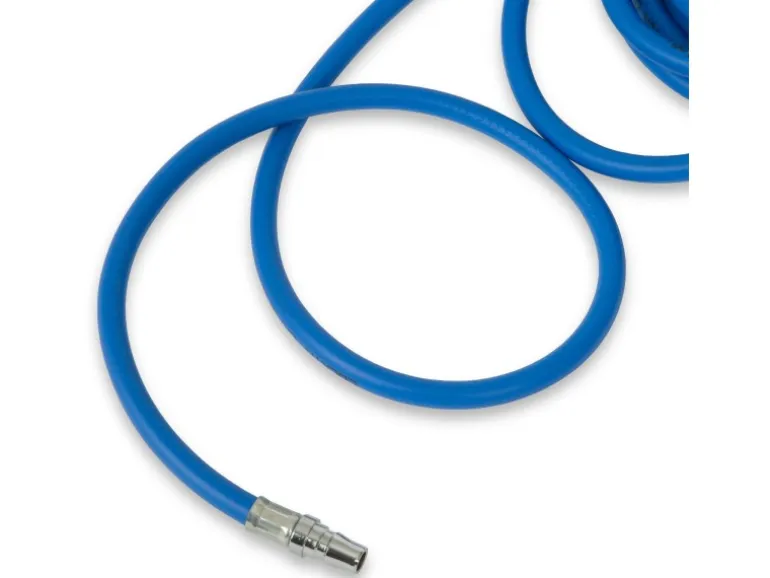 EBERTH Druckluftschlauch Länge 10m Durchmesser 6mm x 11mm 1/4 Kupplung 20 Bar