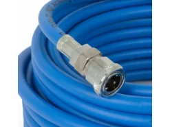 EBERTH Druckluftschlauch Länge 10m Durchmesser 6mm x 11mm 1/4 Kupplung 20 Bar