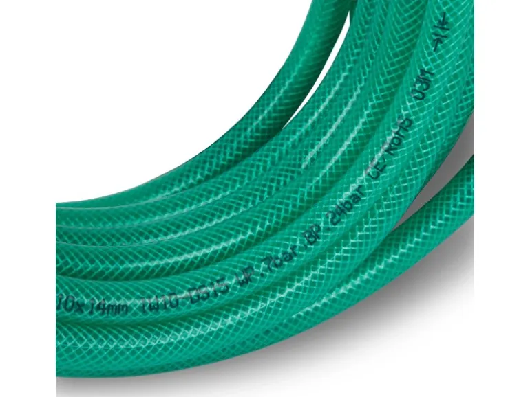 EBERTH Druckluftschlauch Länge 10m Durchmesser 10mm x 14mm 3/8 Kupplung 24 Bar