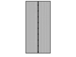 ECD Germany Fliegengitter Tür Insektenschutz Schwarz 100 x 210 cm Klebmontage