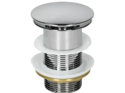 ECD Germany Waschbecken 505x395x135 mm Keramik Weiß Ablaufgarnitur ohne Überlauf