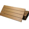 ECD Germany WPC Terrassenfliesen 60x30 cm 12Er Spar Set Teak in Holzoptik