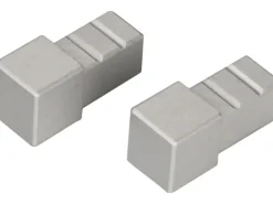 Ecke Quadrat-Abschlussprofil Alu eloxiert Silbermatt 12 mm (2 Stk.)