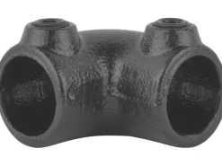 Eckstück 90° Schwarz matt für Stahlrohr Ø 2,7 cm