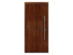EcoStar Haustür Isopro IP 015 Dark Oak 110 cm x 210 cm DIN R