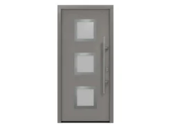 EcoStar Haustür Isopro IP 810S Graualuminium 110 cm x 210 cm DIN R