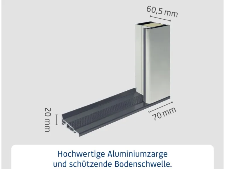 EcoStar Haustür Isopro IP 810S Verkehrsweiß 110 cm x 210 cm DIN L