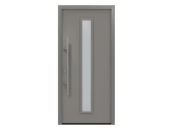 EcoStar Haustür Isopro IP 020S Graualuminium 110 cm x 210 cm DIN L