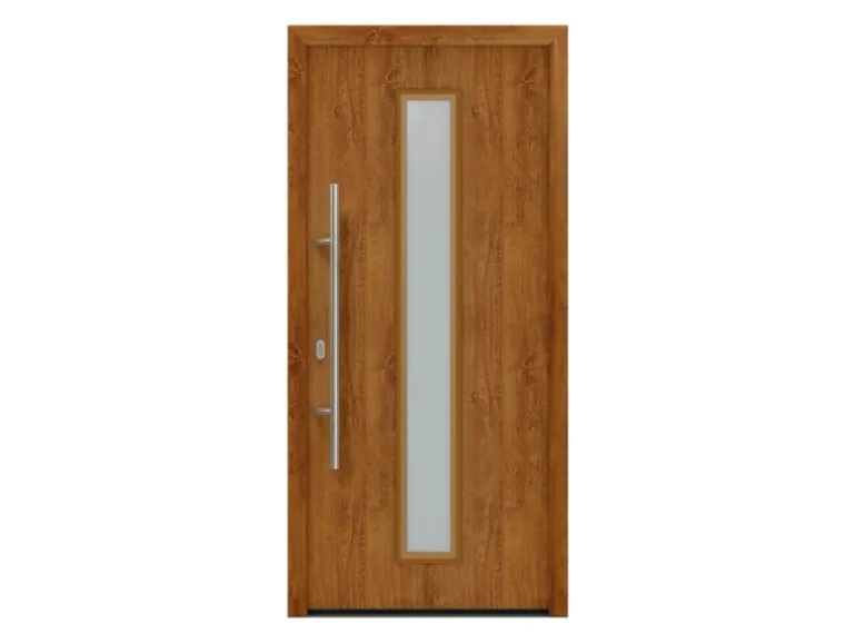 EcoStar Haustür Isopro IP 020S Golden Oak 110 cm x 210 cm DIN L