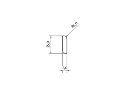 Egger Abdeckleiste Wandverkleidung Decowall AL537 Schwarz 2,4 m