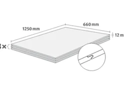 Egger Design-Wandpaneele DecoWall Annaba Eiche Natur 125 cm x 66 cm