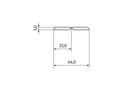 Egger Faltleiste Wandverkleidung Decowall FL003 Rovigo 2,4 m Beton