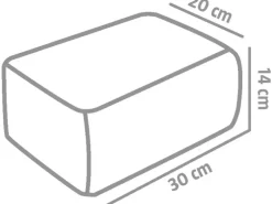 EHL Mauerstein Verona Antik 30 cm x 20 cm x 14 cm Grau-Anthrazit-Nuanciert