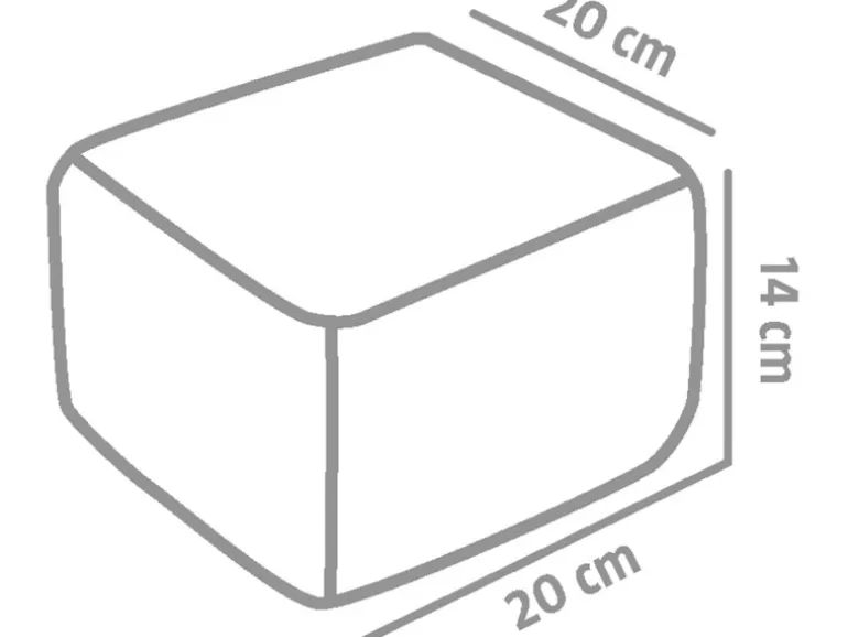 EHL Mauerstein Verona Antik 20 cm x 20 cm x 14 cm Muschelkalk