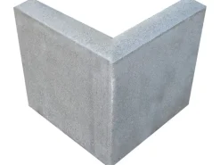 EHL Rasenkantenstein 90 Grad Ecke Grau 25 cm x 25 x 5 cm