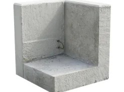 EHL Stützwinkel L-Stein Einleitig 50 cm x 55 cm Sicht Lf.1 Ecke Wandstärke 12 cm