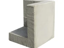 EHL Stützwinkel L-Stein Einleitig 50 cm x 55 cm Sicht Lf.1 Ecke Wandstärke 12 cm
