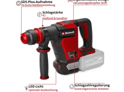 Einhell Akku-Abbruchhammer Professional TP-DH 18/4 Rot-Schwarz