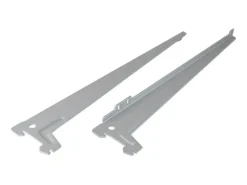 Einloch-Winkelträger Silber 38 cm 2 Stück