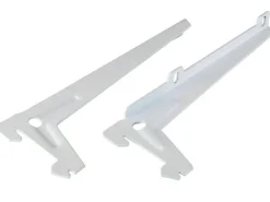 Einloch-Winkelträger Weiß 18 cm 2 Stück