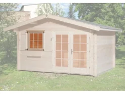 Einzelfenster 91 cm x 91 cm für Weka Gartenhäuser mit Wandstärke 45 mm