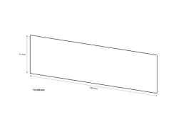 Elabrick Verblender Dover 7,1 cm x 24 cm Weiß