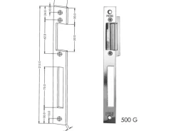 Elektrischer Türöffner mit Flachblech
