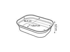 Elho Anzuchtschale Green Basics M 36 cm x 26,5 cm x 6 cm Grün