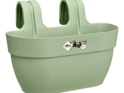 Elho Blumenkasten Vibia Campana M 36 cm x 24 cm x 26 cm Pistaziengrün