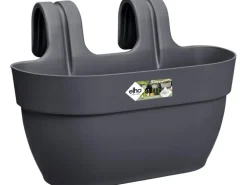 Elho Blumenkasten Vibia Campana M 36 cm x 24 cm x 26 cm Anthrazit