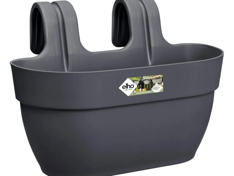 Elho Blumenkasten Vibia Campana M 36 cm x 24 cm x 26 cm Anthrazit