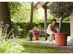 Elho Blumentopf Algarve Cilindro Ø 40 cm x 33 cm Terrakotta