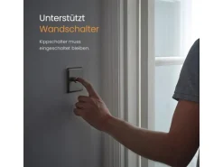 Emke LED Badspiegel 100 x 60 cm Wandspiegel Badezimmerspiegel mit Beschlagfrei Kippschalter KaltweißWarmweiß