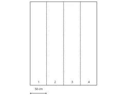 ESTAhome Fototapete Fliesenmuster Schwarz-Weiß 200 x 279 cm 158908