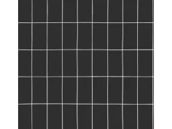 ESTAhome Tapete Kleine Fliesen Schwarz und Weiß 0,53 x 10,05 m 139032