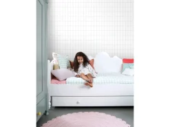 ESTAhome Tapete Kleine Fliesen Graublau 0,53 x 10,05 m 139029