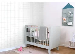 ESTAhome Tapete Kleine Fliesen Graublau 0,53 x 10,05 m 139029