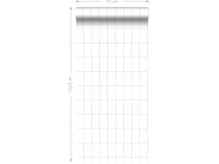 ESTAhome Tapete Kleine Fliesen Graublau 0,53 x 10,05 m 139029