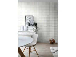 ESTAhome Tapete Kleine Fliesen Weiß Und Gold 53 Cm X 1005 Cm 139131