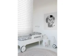 ESTAhome Tapete Kleine Fliesen Schwarz-Weiß 0,53 x 10,05 m 139030