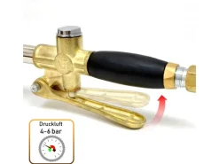 eyepower Druckluft Putzwerfer und Putzpistole für Wände Silberfarben