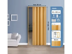 Falttür 82 cm x 203 cm Buche