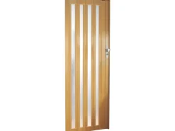 Falttür Larya Glas Eiche hell Nachbildung 84 cm x 205 cm